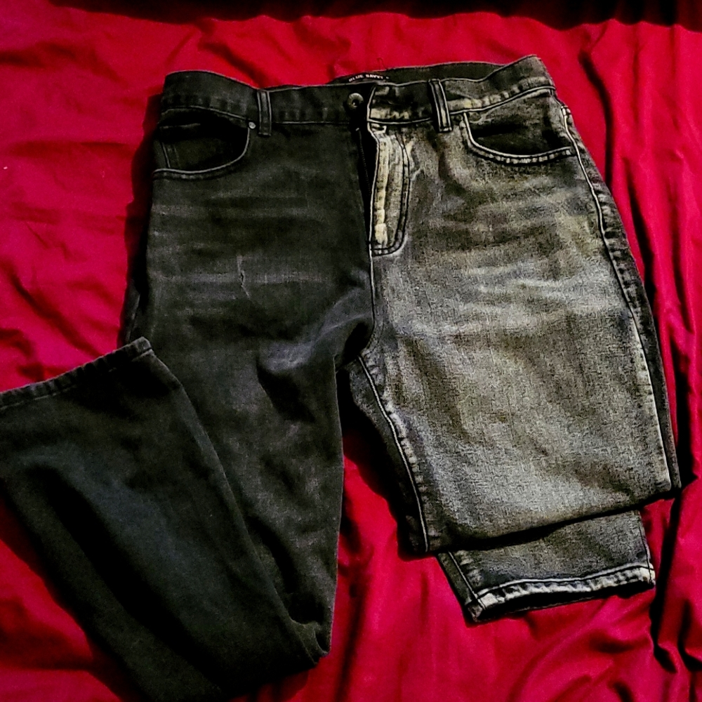 12 sized 1\2 Black 1/2 Gray jeans